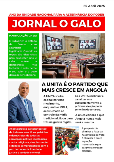 Capa do jornal